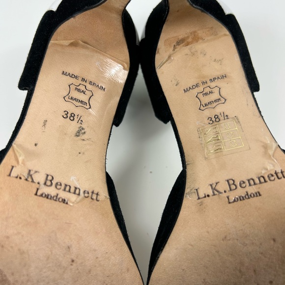 LK Bennet Black and White Leather Heels - Picture 14 of 15